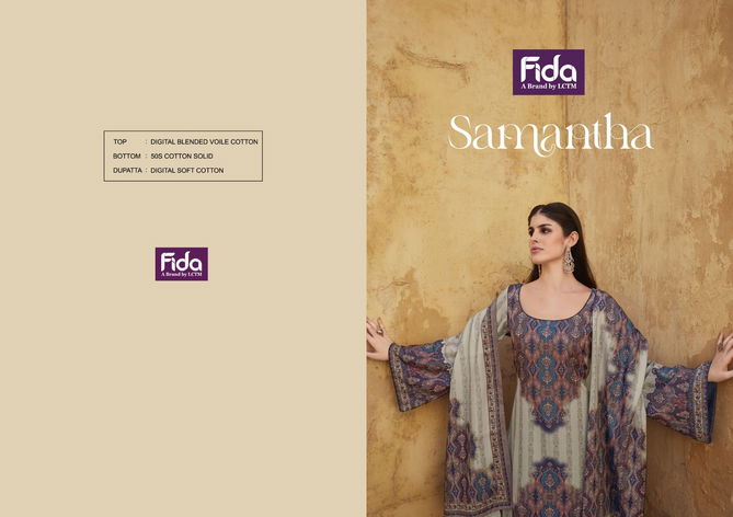 Samantha By Fida Printed Cotton Dress Material Wholesale Clothing Suppliers In India
